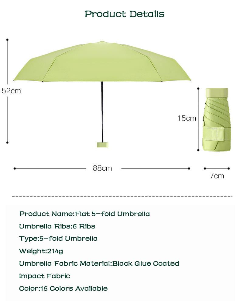 Flat umbrella